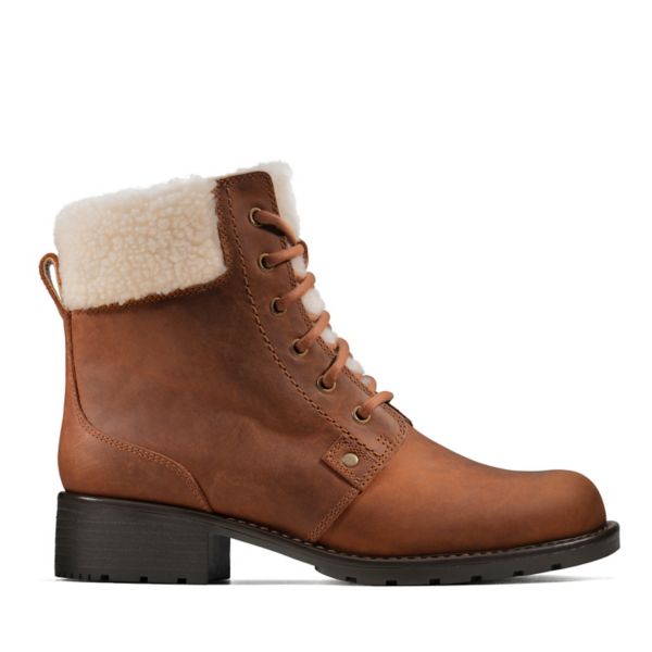 Clarks Womens Orinoco Dusk Lace Up Boots Brown | UK-3697014 - Click Image to Close